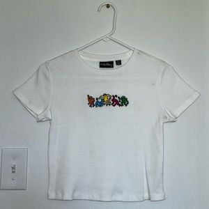 NWT keith haring cropped baby tee from target